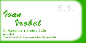 ivan vrobel business card